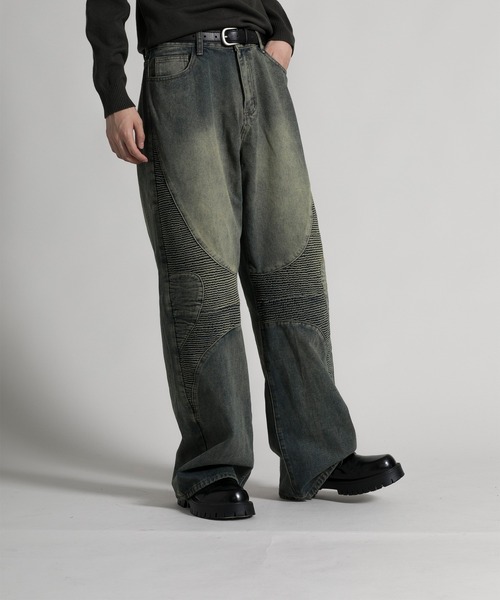 aimoha(アイモハ)の「【aimoha neo】 Stylish Worn-Look Denim(デニムパンツ・メンズ・ブルー・MEDIUM/LARGE/X-LARGE/XX-LARGE)」の6枚目の写真