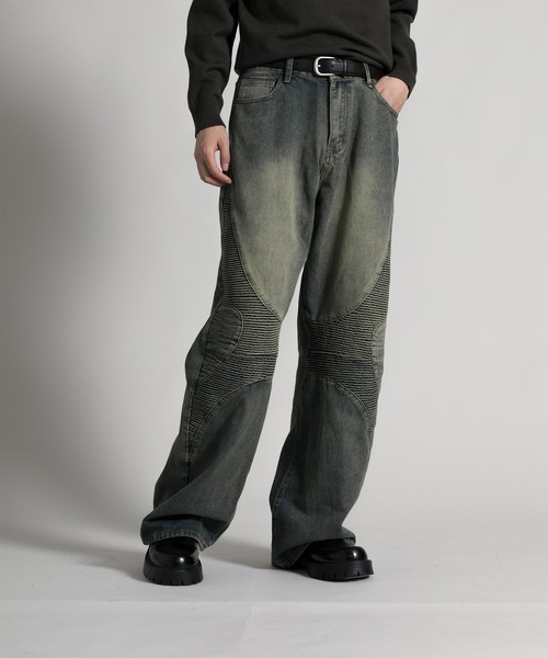 aimoha(アイモハ)の「【aimoha neo】 Stylish Worn-Look Denim(デニムパンツ・メンズ・ブルー・MEDIUM/LARGE/X-LARGE/XX-LARGE)」の7枚目の写真
