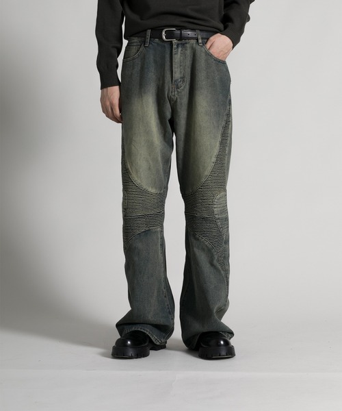 aimoha(アイモハ)の「【aimoha neo】 Stylish Worn-Look Denim(デニムパンツ・メンズ・ブルー・MEDIUM/LARGE/X-LARGE/XX-LARGE)」の8枚目の写真