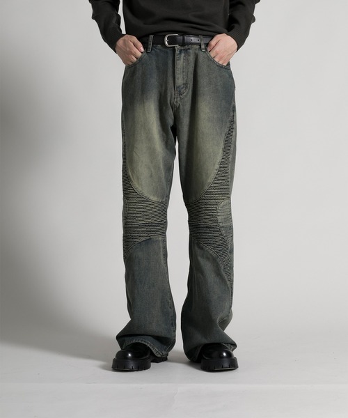 aimoha(アイモハ)の「【aimoha neo】 Stylish Worn-Look Denim(デニムパンツ・メンズ・ブルー・MEDIUM/LARGE/X-LARGE/XX-LARGE)」の9枚目の写真