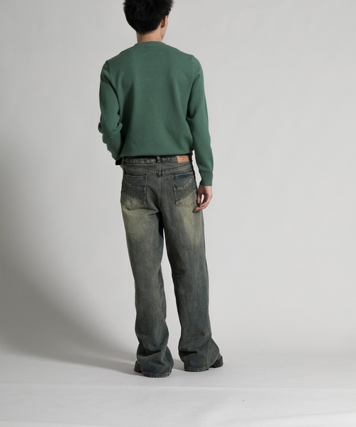 aimoha(アイモハ)の「【aimoha neo】 Stylish Worn-Look Denim(デニムパンツ・メンズ・ブルー・MEDIUM/LARGE/X-LARGE/XX-LARGE)」の10枚目の写真