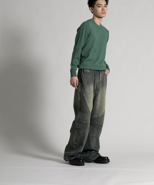 aimoha(アイモハ)の「【aimoha neo】 Stylish Worn-Look Denim(デニムパンツ・メンズ・ブルー・MEDIUM/LARGE/X-LARGE/XX-LARGE)」の12枚目の写真