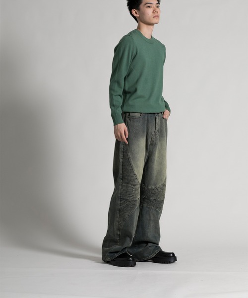 aimoha(アイモハ)の「【aimoha neo】 Stylish Worn-Look Denim(デニムパンツ・メンズ・ブルー・MEDIUM/LARGE/X-LARGE/XX-LARGE)」の13枚目の写真