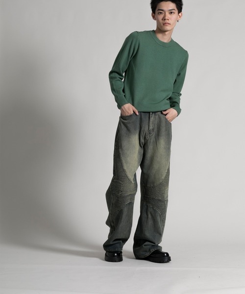 aimoha(アイモハ)の「【aimoha neo】 Stylish Worn-Look Denim(デニムパンツ・メンズ・ブルー・MEDIUM/LARGE/X-LARGE/XX-LARGE)」の14枚目の写真