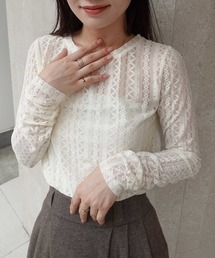 CORNERS | ストレッチレースロンT(Tシャツ/カットソー)