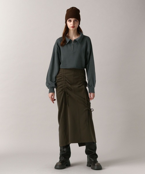 FOREVER 21(フォーエバー トゥエンティーワン)の「【2024FW】リボンドロストスカート(スカート・レディース・グリーン/ブラック・MEDIUM/SMALL)」の3枚目の写真