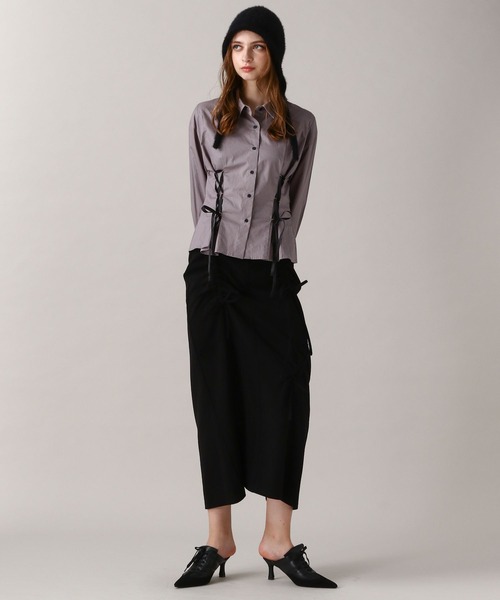 FOREVER 21(フォーエバー トゥエンティーワン)の「【2024FW】リボンドロストスカート(スカート・レディース・グリーン/ブラック・MEDIUM/SMALL)」の7枚目の写真