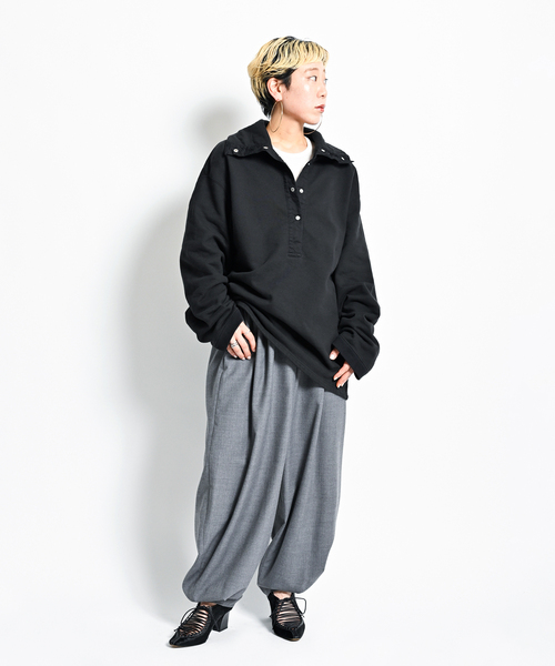 CITYSHOP（シティーショップ）の「《追加》VOLUME WOOL パンツ（その他パンツ・レディース・ブラック/グレー・36/38）」の12枚目の写真