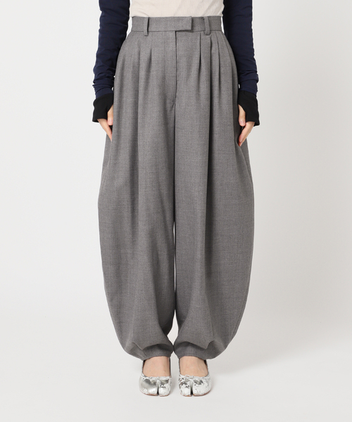 CITYSHOP（シティーショップ）の「《追加》VOLUME WOOL パンツ（その他パンツ・レディース・ブラック/グレー・36/38）」の13枚目の写真