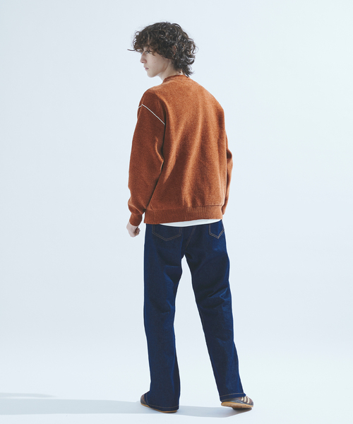 417 EDIFICE（フォーワンセブンエディフィス）の「モールニット カラーリブプルオーバー（ニット/セーター・メンズ・ホワイト/チャコールグレー/ブラック/ブラウン/レッド/グリーン/ブルー系その他・MEDIUM/LARGE）」の14枚目の写真