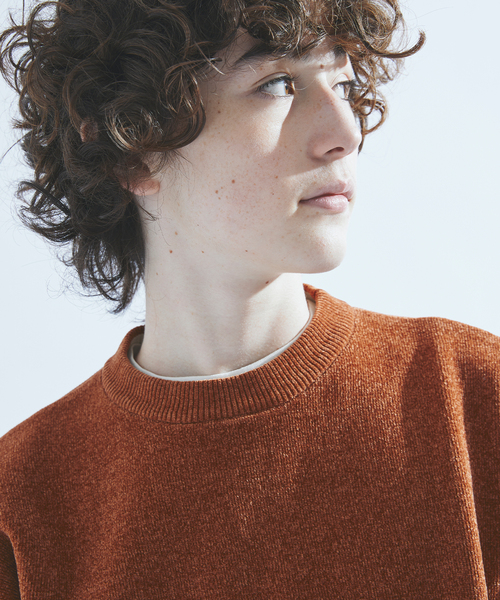 417 EDIFICE（フォーワンセブンエディフィス）の「モールニット カラーリブプルオーバー（ニット/セーター・メンズ・ホワイト/チャコールグレー/ブラック/ブラウン/レッド/グリーン/ブルー系その他・MEDIUM/LARGE）」の21枚目の写真