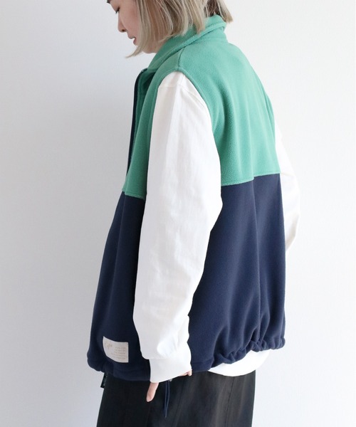 DISCUS（ディスカス）の「【DISCUS×CEPO】別注 フリースジップベスト（ベスト・レディース・ライトグリーン/ブラック/アイボリー/マルチ・FREE）」の17枚目の写真