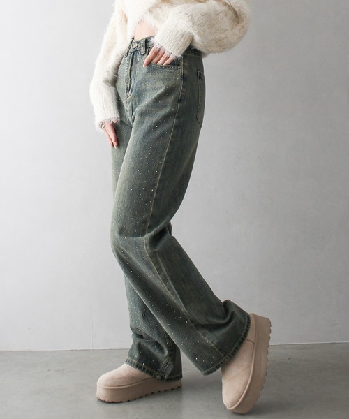 SWAGGER グレー ペイントスプラッター ストレートデニム　00s 142225559.jpg?cmsp_timestamp=