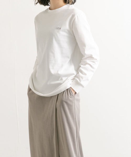 LACOSTE（ラコステ）の「LACOSTE　ロングスリーブTシャツ（Tシャツ/カットソー・レディース・ホワイト/ネイビー/ブラック・2）」の4枚目の写真