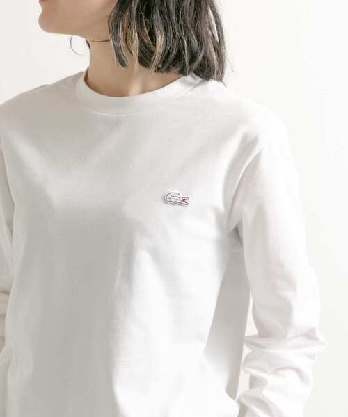 LACOSTE（ラコステ）の「LACOSTE　ロングスリーブTシャツ（Tシャツ/カットソー・レディース・ホワイト/ネイビー/ブラック・2）」の7枚目の写真