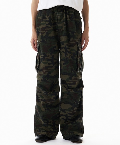 wide camouflage cargo pants / ワイド カモフラージュ カーゴパンツ（カーゴパンツ）｜Theater code（シアターコード）