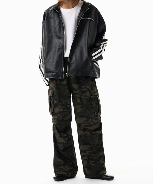 Theater code(シアターコード)の「wide camouflage cargo pants / ワイド カモフラージュ カーゴパンツ(カーゴパンツ・メンズ・カモフラージュ・3/2)」の5枚目の写真