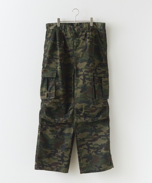 セール】wide camouflage cargo pants / ワイド カモフラージュ