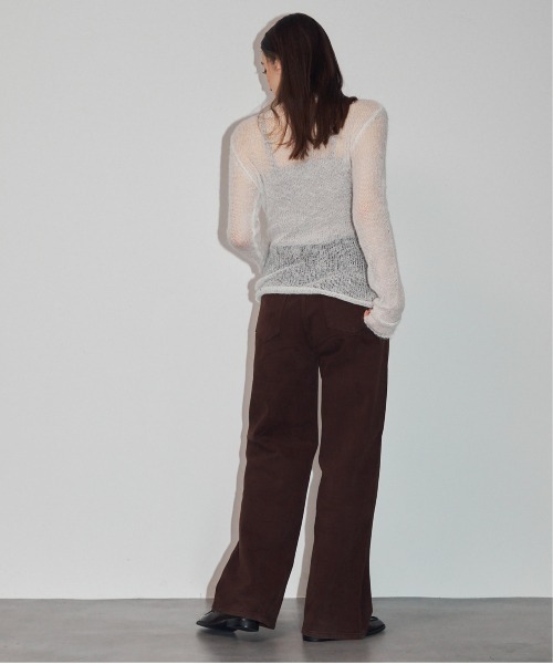 MOCOA'S(モコアズ)の「透かし編みニットトップス(ニット/セーター・レディース・グレー/ホワイト/ベージュ・FREE)」の17枚目の写真