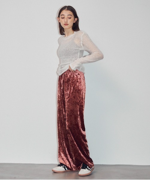 MOCOA'S(モコアズ)の「透かし編みニットトップス(ニット/セーター・レディース・グレー/ホワイト/ベージュ・FREE)」の22枚目の写真