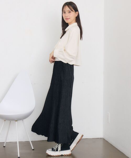 RETRO GIRL(レトロガール)の「斜めフリルSH(シャツ/ブラウス・レディース・グレー系その他/ブルー系その他/ナチュラル・FREE)」の7枚目の写真