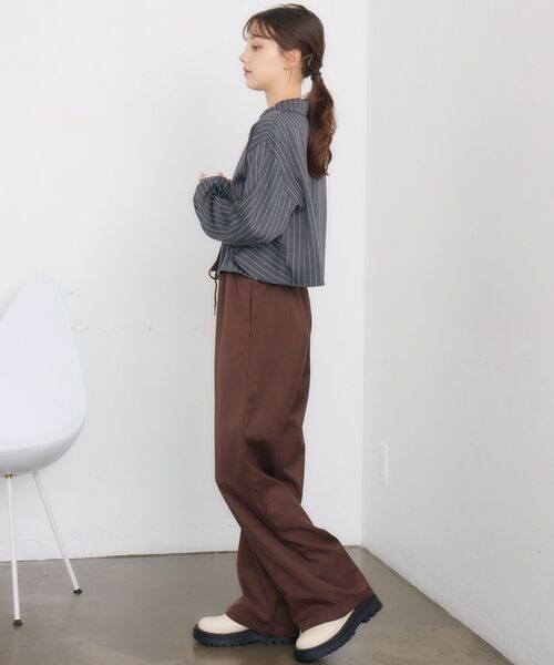 RETRO GIRL(レトロガール)の「斜めフリルSH(シャツ/ブラウス・レディース・グレー系その他/ブルー系その他/ナチュラル・FREE)」の15枚目の写真
