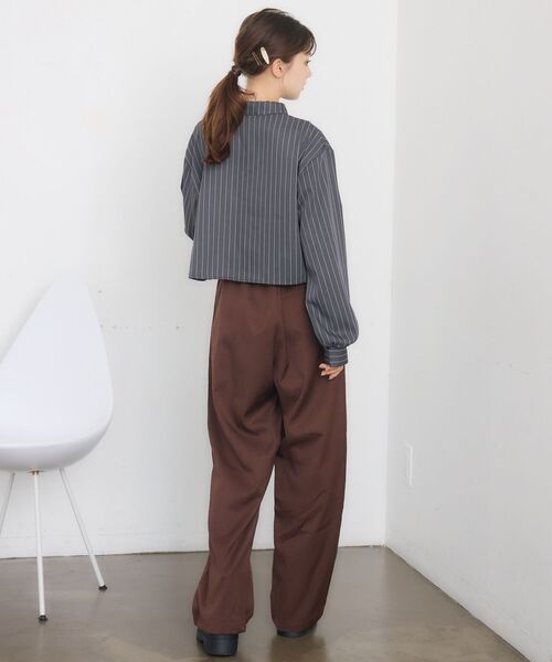 RETRO GIRL(レトロガール)の「斜めフリルSH(シャツ/ブラウス・レディース・グレー系その他/ブルー系その他/ナチュラル・FREE)」の16枚目の写真