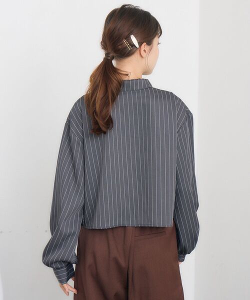 RETRO GIRL(レトロガール)の「斜めフリルSH(シャツ/ブラウス・レディース・グレー系その他/ブルー系その他/ナチュラル・FREE)」の20枚目の写真