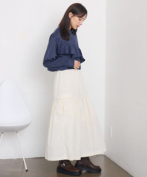 RETRO GIRL(レトロガール)の「斜めフリルSH(シャツ/ブラウス・レディース・グレー系その他/ブルー系その他/ナチュラル・FREE)」の22枚目の写真