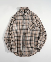Vintage-like check flannel shirt/ヴィンテージライク レギュラーカラー フランネル シャツ