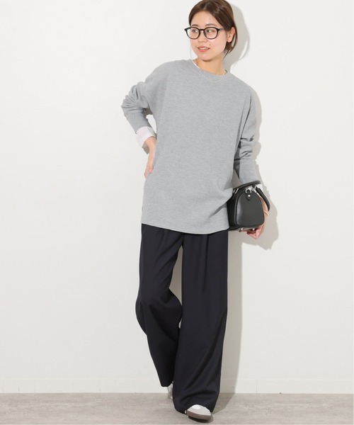 JOURNAL STANDARD relume（ジャーナルスタンダード　レリューム）の「《追加3》TCワッフルオーバーサイズロングスリーブTシャツ（Tシャツ/カットソー・レディース・ライトグレー/ホワイト/バーガンディー/タン/ストーン・FREE）」の7枚目の写真