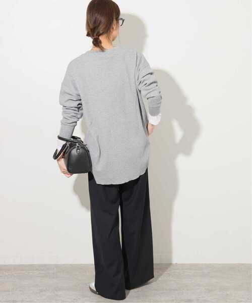 JOURNAL STANDARD relume（ジャーナルスタンダード　レリューム）の「《追加3》TCワッフルオーバーサイズロングスリーブTシャツ（Tシャツ/カットソー・レディース・ライトグレー/ホワイト/バーガンディー/タン/ストーン・FREE）」の9枚目の写真