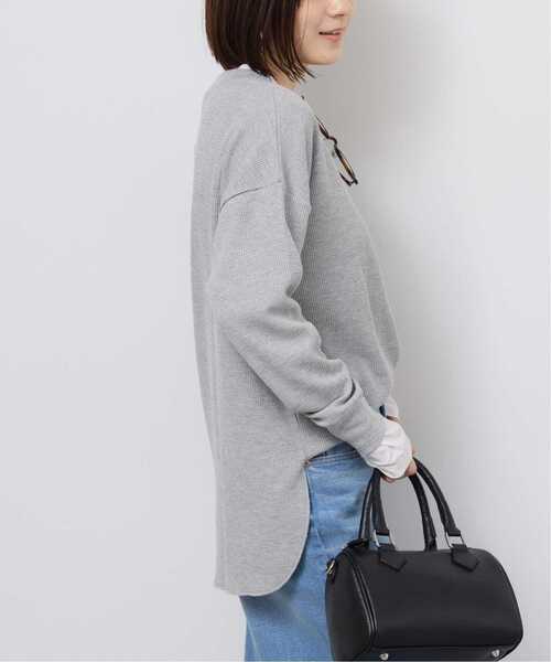 JOURNAL STANDARD relume（ジャーナルスタンダード　レリューム）の「《追加3》TCワッフルオーバーサイズロングスリーブTシャツ（Tシャツ/カットソー・レディース・ライトグレー/ホワイト/バーガンディー/タン/ストーン・FREE）」の17枚目の写真