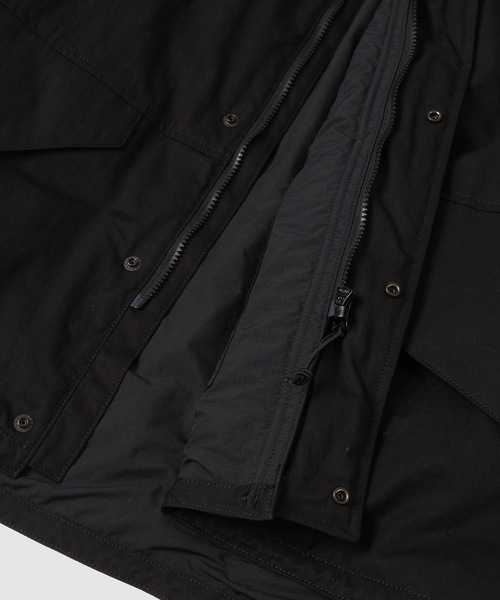 COMME des GARCONS HOMME(コム デ ギャルソン・オム)の「コットンナイロン ミリタリーフード(ミリタリージャケット・メンズ・ブラック/ベージュ・S/M/L/XS)」の5枚目の写真