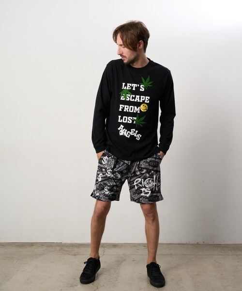 STUD MUFFIN（スタッドマフィン）の「STUD MUFFIN/スタッドマフィン/Let's escape&サガラパッチLS TEE（Tシャツ/カットソー・メンズ・ブラック/ホワイト・2/4/3）」の6枚目の写真