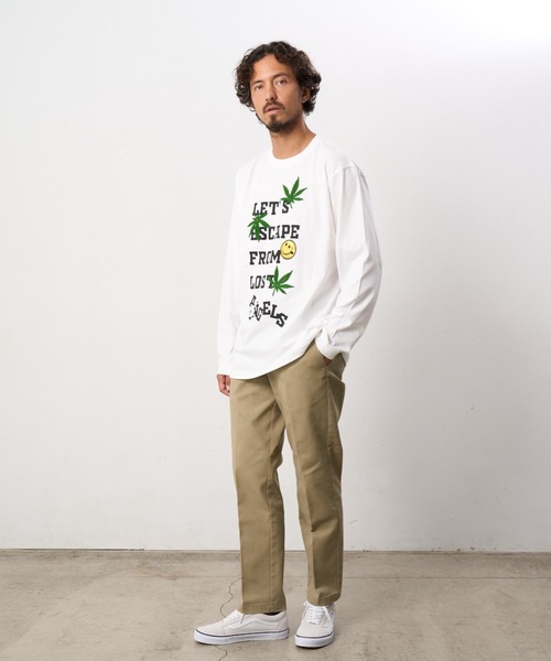 STUD MUFFIN（スタッドマフィン）の「STUD MUFFIN/スタッドマフィン/Let's escape&サガラパッチLS TEE（Tシャツ/カットソー・メンズ・ブラック/ホワイト・2/4/3）」の9枚目の写真