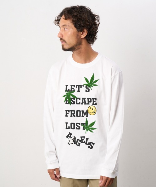 STUD MUFFIN（スタッドマフィン）の「STUD MUFFIN/スタッドマフィン/Let's escape&サガラパッチLS TEE（Tシャツ/カットソー・メンズ・ブラック/ホワイト・2/4/3）」の10枚目の写真