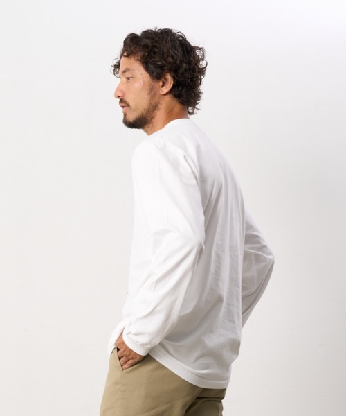 STUD MUFFIN（スタッドマフィン）の「STUD MUFFIN/スタッドマフィン/Let's escape&サガラパッチLS TEE（Tシャツ/カットソー・メンズ・ブラック/ホワイト・2/4/3）」の3枚目の写真