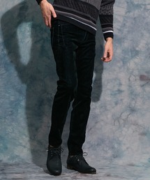 HIDEAWAYS NICOLE（ハイダウェイニコル）の「フロッキープリントデニムパンツ（デニムパンツ）」