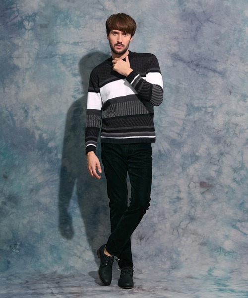 HIDEAWAYS NICOLE（ハイダウェイニコル）の「フロッキープリントデニムパンツ（デニムパンツ・メンズ・ブラック/グレー・X-LARGE/LARGE/MEDIUM/SMALL）」の19枚目の写真