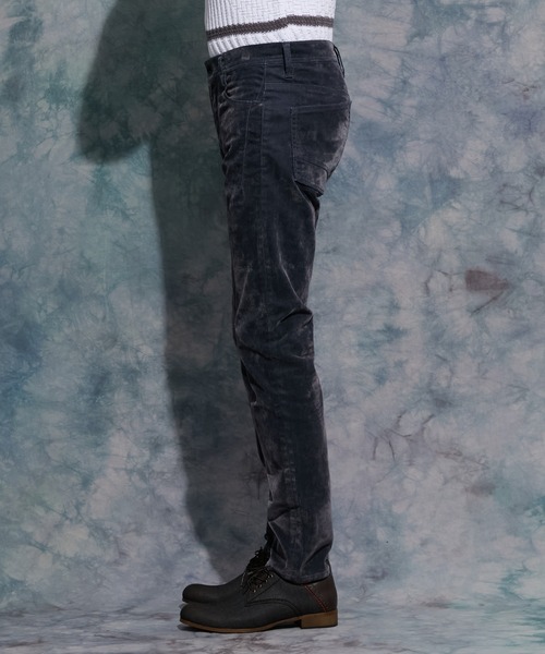 HIDEAWAYS NICOLE（ハイダウェイニコル）の「フロッキープリントデニムパンツ（デニムパンツ・メンズ・ブラック/グレー・X-LARGE/LARGE/MEDIUM/SMALL）」の17枚目の写真