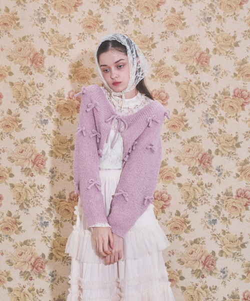 セール】リボンボレロカーディガン（カーディガン/ボレロ）｜Lovilyn