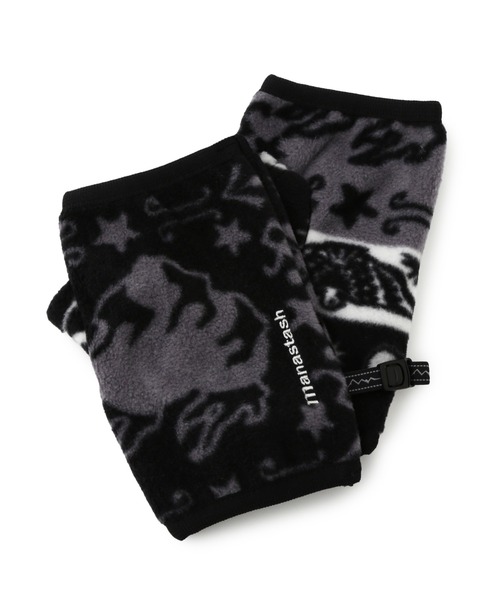 MANASTASH(マナスタッシュ)の「MANASTASH/マナスタッシュ/BANDANA FINGERLESS GLOVES/バンダナ フィンガーレス グローブ 手袋(手袋・メンズ・ブラック/ネイビー・F)」の2枚目の写真