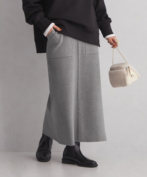 perverze グレーニットスカート WEB限定】〈手洗い可能〉ラメ リブ ニット スカート｜ SHIPS 公式サイト