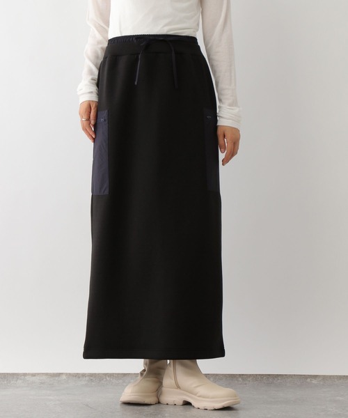 LEPSIM（レプシィム）の「Wウエスト異素材スカート　134266（スカート・レディース・ブラック/チャコールグレー/アイボリー・FREE）」の9枚目の写真