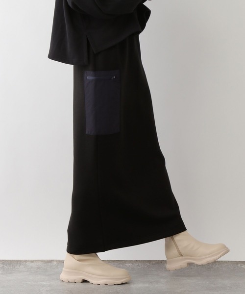 LEPSIM（レプシィム）の「Wウエスト異素材スカート　134266（スカート・レディース・ブラック/チャコールグレー/アイボリー・FREE）」の12枚目の写真