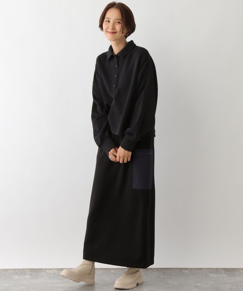 LEPSIM（レプシィム）の「Wウエスト異素材スカート　134266（スカート・レディース・ブラック/チャコールグレー/アイボリー・FREE）」の13枚目の写真