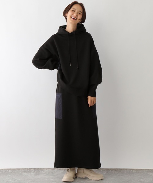 LEPSIM（レプシィム）の「Wウエスト異素材スカート　134266（スカート・レディース・ブラック/チャコールグレー/アイボリー・FREE）」の14枚目の写真