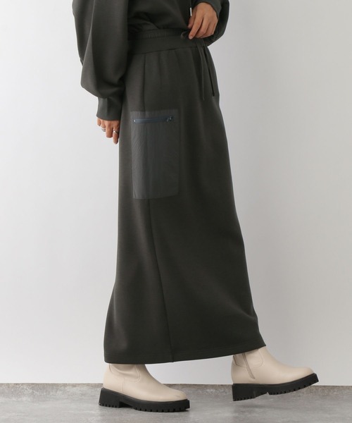 LEPSIM（レプシィム）の「Wウエスト異素材スカート　134266（スカート・レディース・ブラック/チャコールグレー/アイボリー・FREE）」の16枚目の写真
