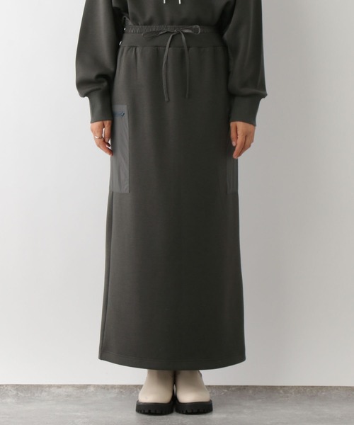 LEPSIM（レプシィム）の「Wウエスト異素材スカート　134266（スカート・レディース・ブラック/チャコールグレー/アイボリー・FREE）」の21枚目の写真